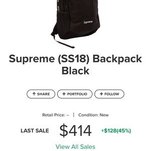 Authentic Supreme backpack. Let’s make a deal!
